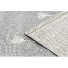 eoshop Preproga FLAT 48779/637 Flowers- Grey KREM ( - Velikost: 120x170 cm)