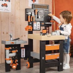 Smoby  Black&amp;Decker Mega delavnica inštalater, pleskar, slikopleskar 3v1 100 Dodatki