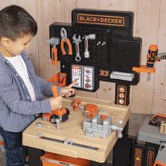 Smoby  Black&amp;Decker Mega delavnica inštalater, pleskar, slikopleskar 3v1 100 Dodatki