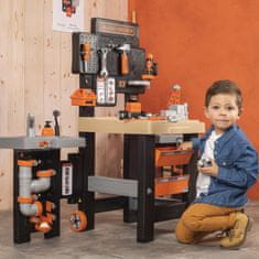 Smoby  Black&amp;Decker Mega delavnica inštalater, pleskar, slikopleskar 3v1 100 Dodatki