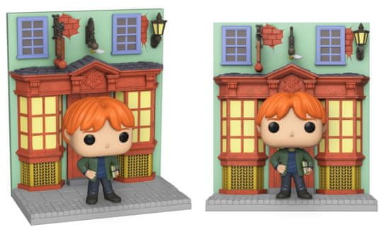 Funko POP Deluxe: Harry Potter Diagon Alley - Trgovina s potrebščinami za Quidditch z/Ronom (omejena posebna izdaja)