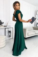 Numoco Ženska večerna obleka Crystal zelena XXL