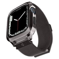 Spigen ovitek metal fit "pro" apple watch 4 / 5 / 6 / 7 / 8 / se (44 / 45 mm) grafitna