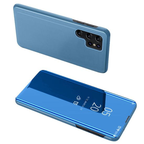 slomart Clear View ohišje za samsung galaxy s23 ultra flip cover blue