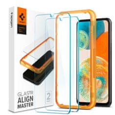 Spigen zaščitno steklo alm glas.tr 2-pack galaxy a23 5g / lte prozoren