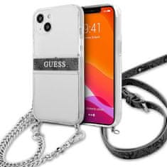 Guess Guess 4G Silver Stripe Crossbody - Ohišje za iPhone 13 mini