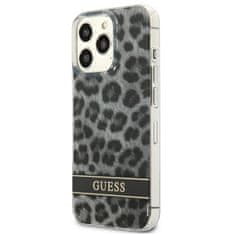 Guess Guess Leopard Electro Stripe - Ohišje za iPhone 13 Pro (sivo)