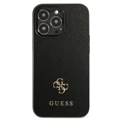 Guess Guess Saffiano 4G Small Metal Logo - Ohišje za iPhone 13 Pro (črno)