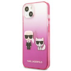 Karl Lagerfeld Karl Lagerfeld Gradient Ikonik Karl &amp; Choupette - etui za iPhone 13 mini (roza)