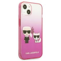 Karl Lagerfeld Karl Lagerfeld Gradient Ikonik Karl &amp; Choupette - etui za iPhone 13 mini (roza)