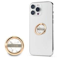 Guess Guess Ring Stand Marble - Magnetno držalo za telefon (belo)