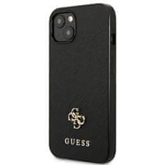 Guess Guess Saffiano 4G Small Metal Logo - etui za iPhone 13 mini (črn)