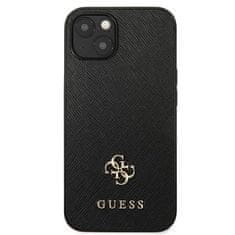 Guess Guess Saffiano 4G Small Metal Logo - etui za iPhone 13 mini (črn)