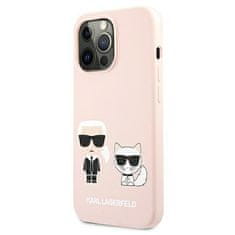 Karl Lagerfeld Karl Lagerfeld Slilicone Karl &amp; Choupette Magsafe - ohišje za iPhone 13 Pro (roza)