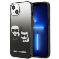 Karl Lagerfeld Karl Lagerfeld Gradient Ikonik Karl &amp; Choupette - etui za iPhone 13 mini (črn)