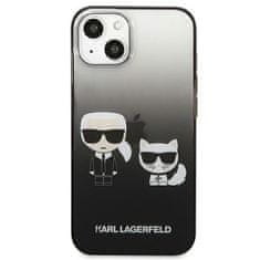 Karl Lagerfeld Karl Lagerfeld Gradient Ikonik Karl &amp; Choupette - etui za iPhone 13 mini (črn)