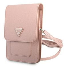 Guess Guess Wallet Saffiano Triangle Logo Phone Bag - torbica za pametne telefone in dodatke (roza)