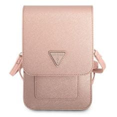 Guess Guess Wallet Saffiano Triangle Logo Phone Bag - torbica za pametne telefone in dodatke (roza)