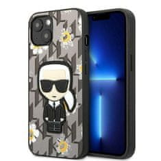 Karl Lagerfeld Karl Lagerfeld Iconic Karl Flower - ohišje za iPhone 13 Mini (sivo)