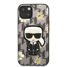 Karl Lagerfeld Karl Lagerfeld Iconic Karl Flower - ohišje za iPhone 13 Mini (sivo)