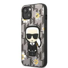 Karl Lagerfeld Karl Lagerfeld Iconic Karl Flower - ohišje za iPhone 13 Mini (sivo)