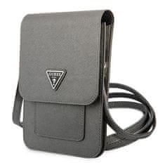 Guess Guess Wallet Saffiano Triangle Logo Phone Bag - torbica za pametne telefone in dodatke (siva)