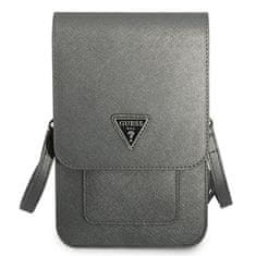 Guess Guess Wallet Saffiano Triangle Logo Phone Bag - torbica za pametne telefone in dodatke (siva)