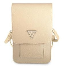 Guess Guess Wallet Saffiano Triangle Logo Phone Bag - torbica za pametne telefone in dodatke (bež)