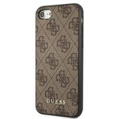 Guess Guess 4G Metal Gold Logo - Ohišje za iPhone SE 2022 / SE 2020 / 8 / 7 (rjavo)