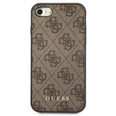 Guess Guess 4G Metal Gold Logo - Ohišje za iPhone SE 2022 / SE 2020 / 8 / 7 (rjavo)