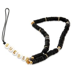 Guess Guess telefonski trak Heishi Beads - obesek za telefon (črn)