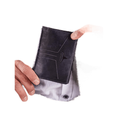 Buffalo Moška temno modra usnjena denarnica CE-PF-N4-HP-3.99_301035 Univerzalni