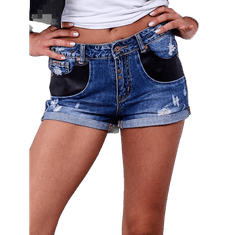 Factoryprice Ženske kratke hlače iz džinsa z naramnicami NALA blue EM-SN-DY097.15_269575 XS