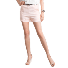 FANCY Ženske kratke hlače s pasom ANJALI svetlo roza FA-SN-5037.92P_317188 L-XL