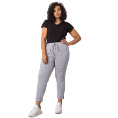 BASIC FEEL GOOD Ženske melanžne superge plus size ALVA sive barve RV-DR-6300.19_360617 2XL