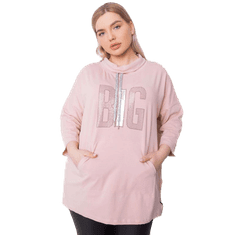 RELEVANCE Ženska bluza plus size ISELIN umazano roza barve RV-BZ-6387.41P_363460 Univerzalni