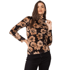 ITALY MODA Ženska bluza z rolojem EUGENNE black DHJ-BZ-6118-1.17P_380332 Univerzalni