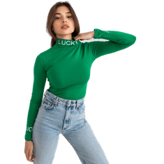 Ex moda Ženska bluza z napisom YARINA zelena EM-BZ-U607.77P_384469 Univerzalni