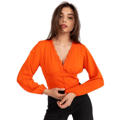 ITALY MODA Ženska bluza z ohlapnimi rokavi AGATHE oranžna DHJ-BZ-15672.40_384420 Univerzalni
