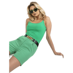 ITALY MODA Ženske kratke hlače brez zapenjanja SUSAN green DHJ-SN-13186-1.70_387097 S