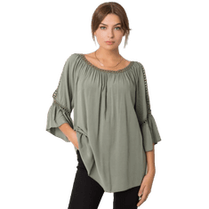 Och Bella Ženska bluza iz viskoze Kearney OCH BELLA khaki TW-BZ-BI-82198.46_377021 S