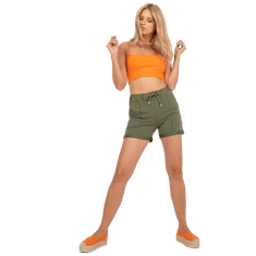 FANCY Ženske kratke hlače z vezalkami CHANCE kaki FA-SN-6283.88P_386348 Univerzalni