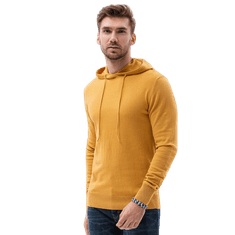 OMBRE Moški pulover COLBY gorčica MDN119994 XL