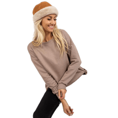 RELEVANCE Ženski pulover z žepi KREA temno bež RV-BL-8310.60_391529 Univerzalni
