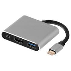 Northix Večnamenski adapter za USB-C - 3 različna vrata 