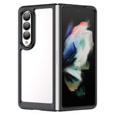 slomart ovitek outer space za samsung galaxy z fold 3 ovitek s prilagodljivim okvirjem črn