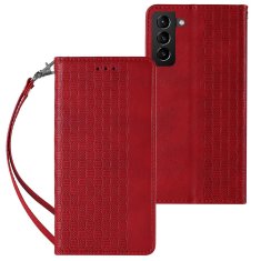 slomart etui z magnetnim paščkom za samsung galaxy a23 5g flip wallet mini stojalo za vrvico, rdeč