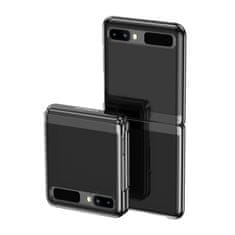 slomart plating case trda torbica electroplating frame cover za samsung galaxy z flip črna