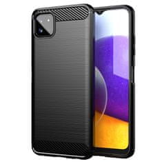 slomart carbon case fleksibilen tpu ovitek za samsung galaxy a22 5g črn