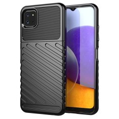 slomart tpu ovitek thunder case flexible tough rugged cover za samsung galaxy a22 5g črn